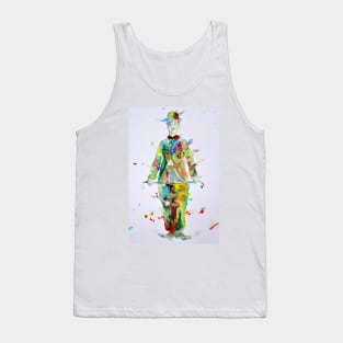 CHARLIE CHAPLIN watercolor portrait .4 Tank Top